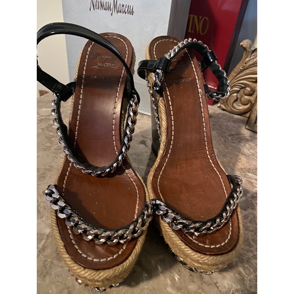Christian Louboutin link chained espadrilles